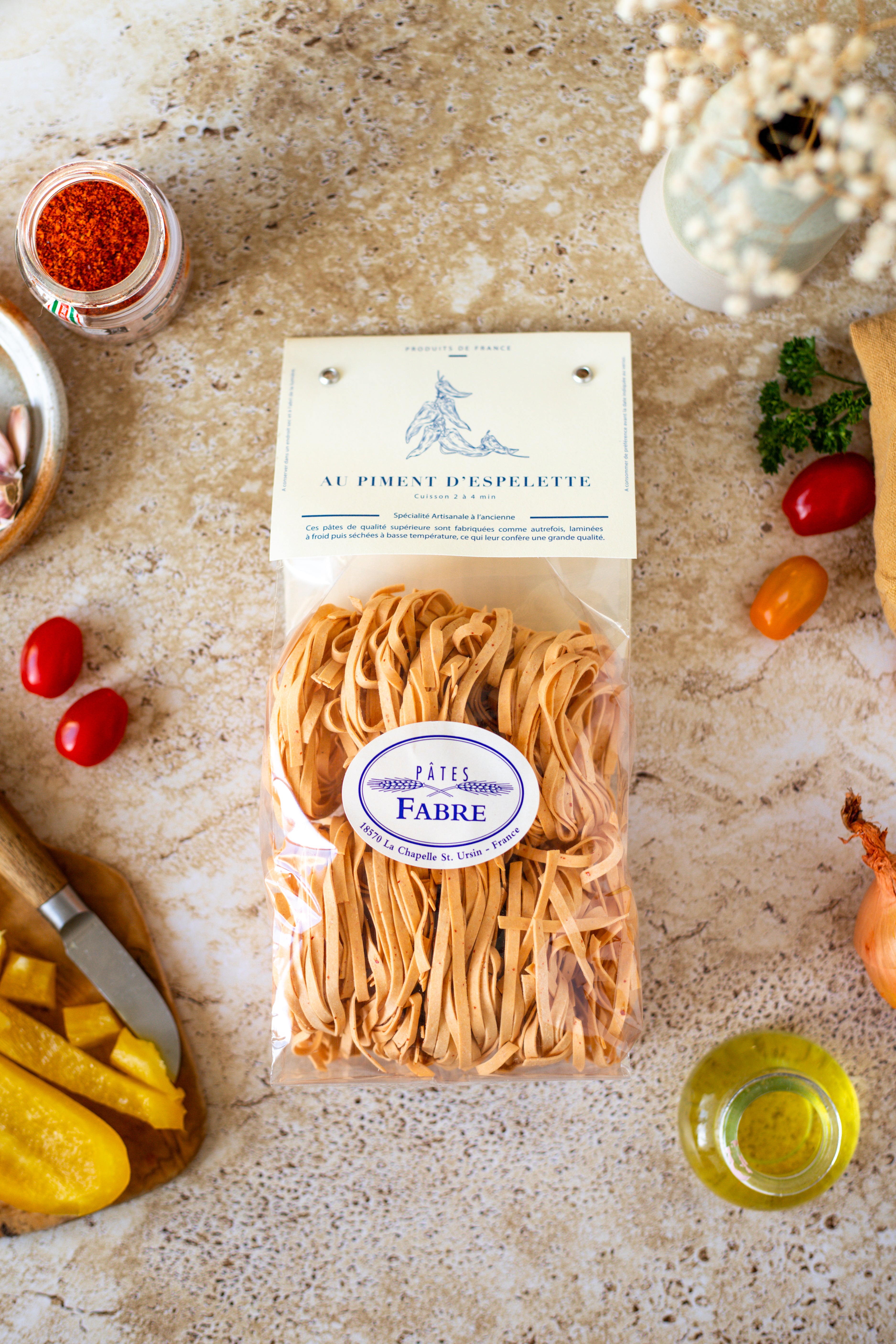 Pâtes - Tagliatelle Piment d'espelette