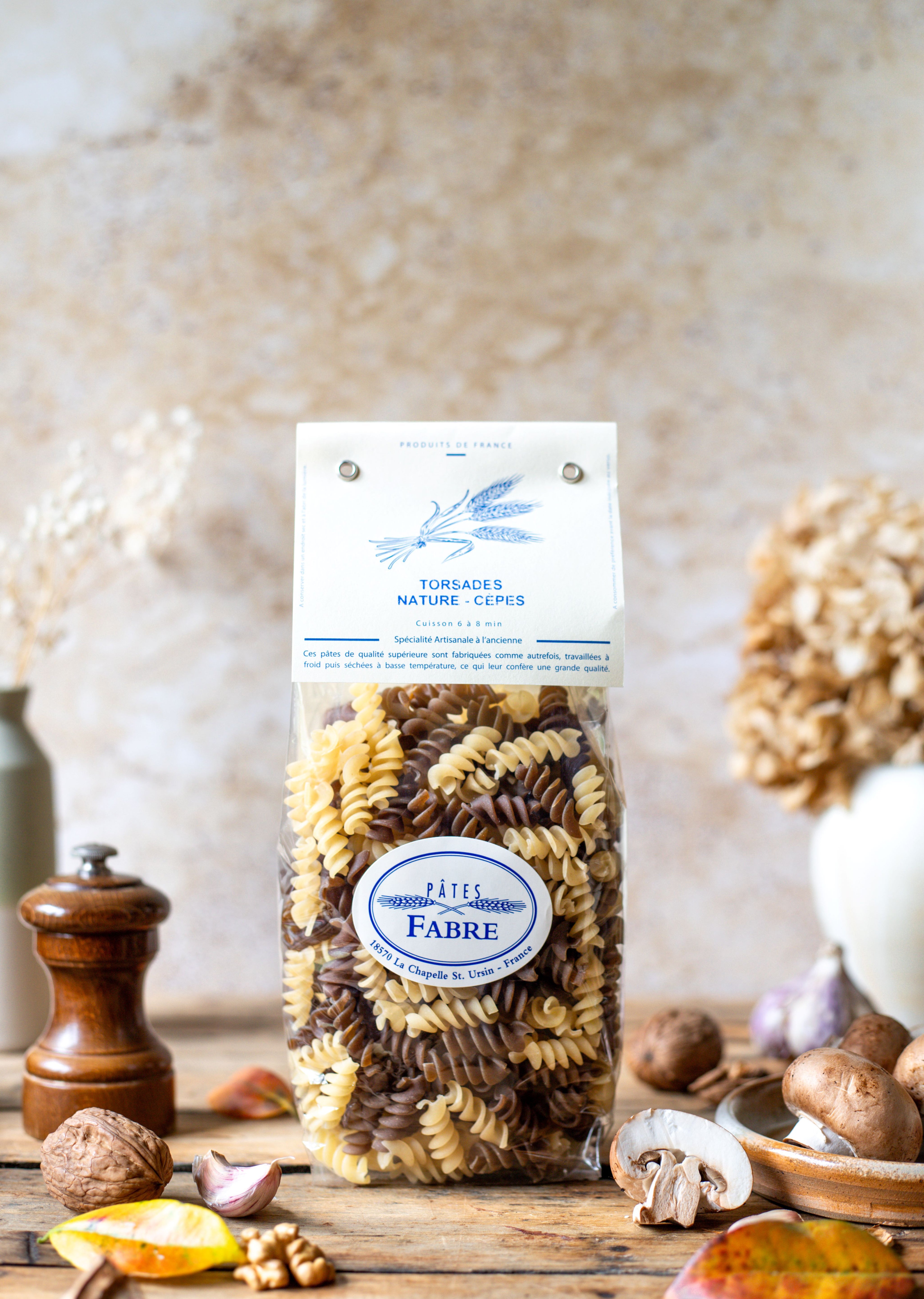 Pâtes - Torsade Nature & Cepes-Bolets