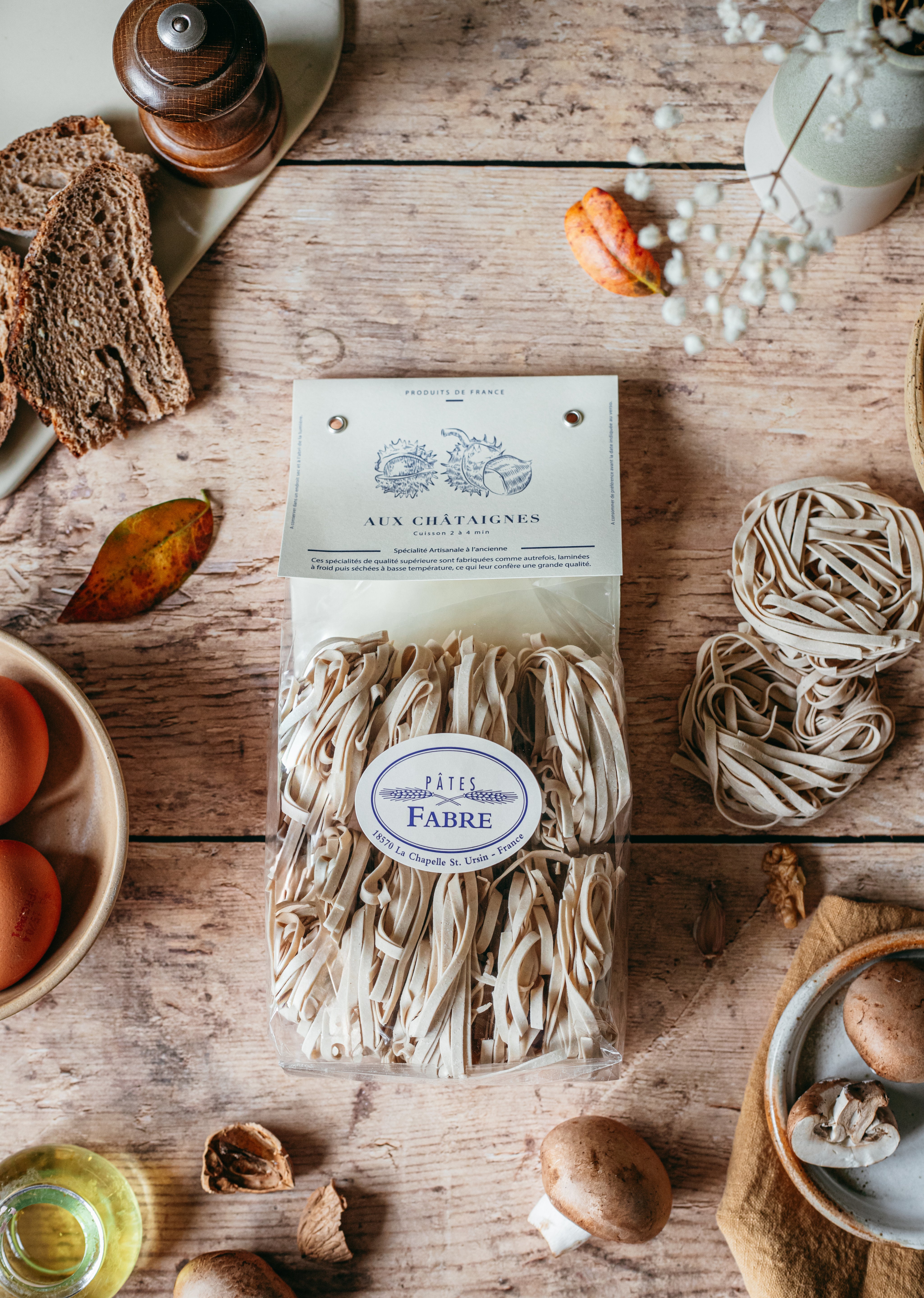 Pâtes - Tagliatelle aux chataignes