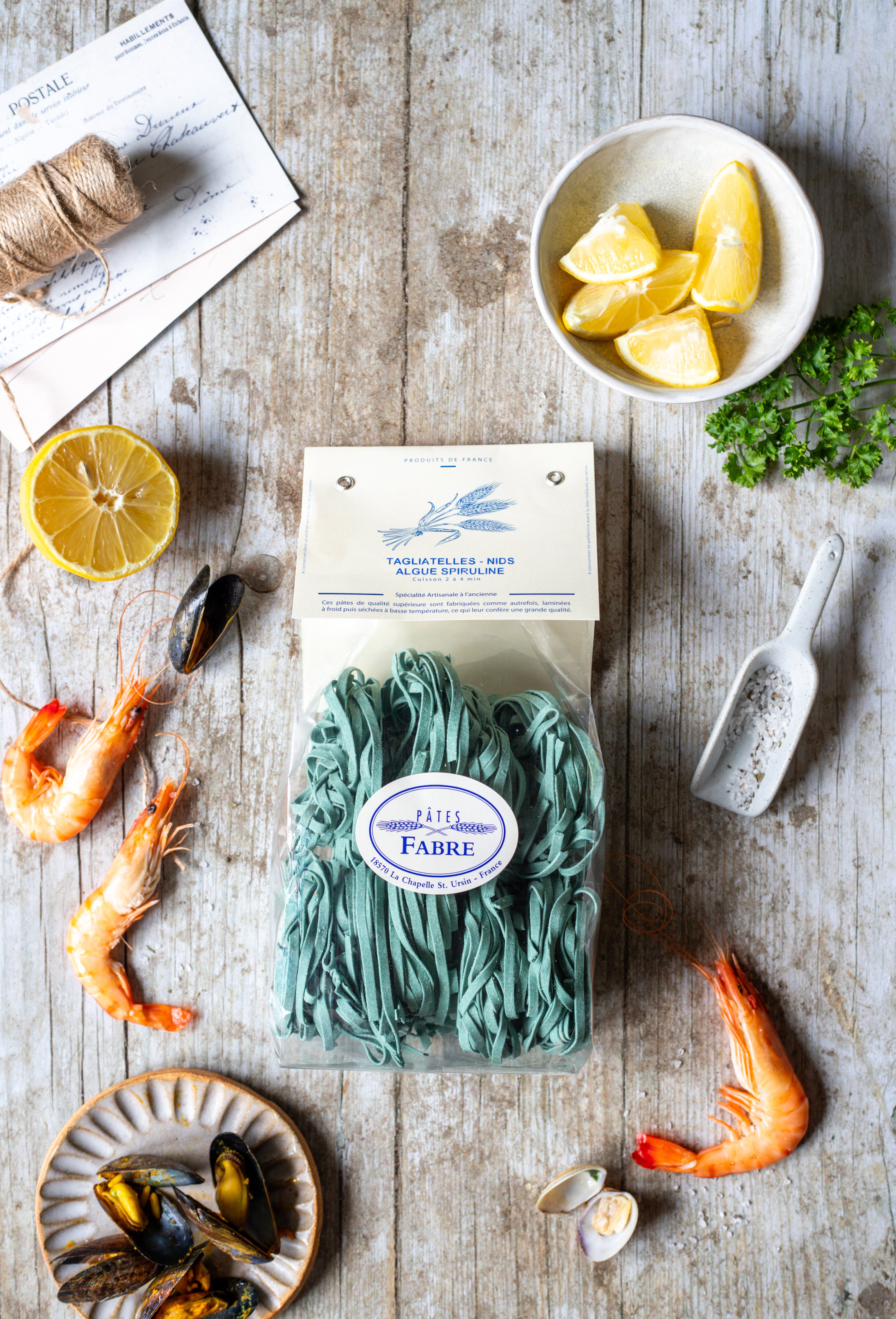 Pâtes - Tagliatelle Algue Spiruline