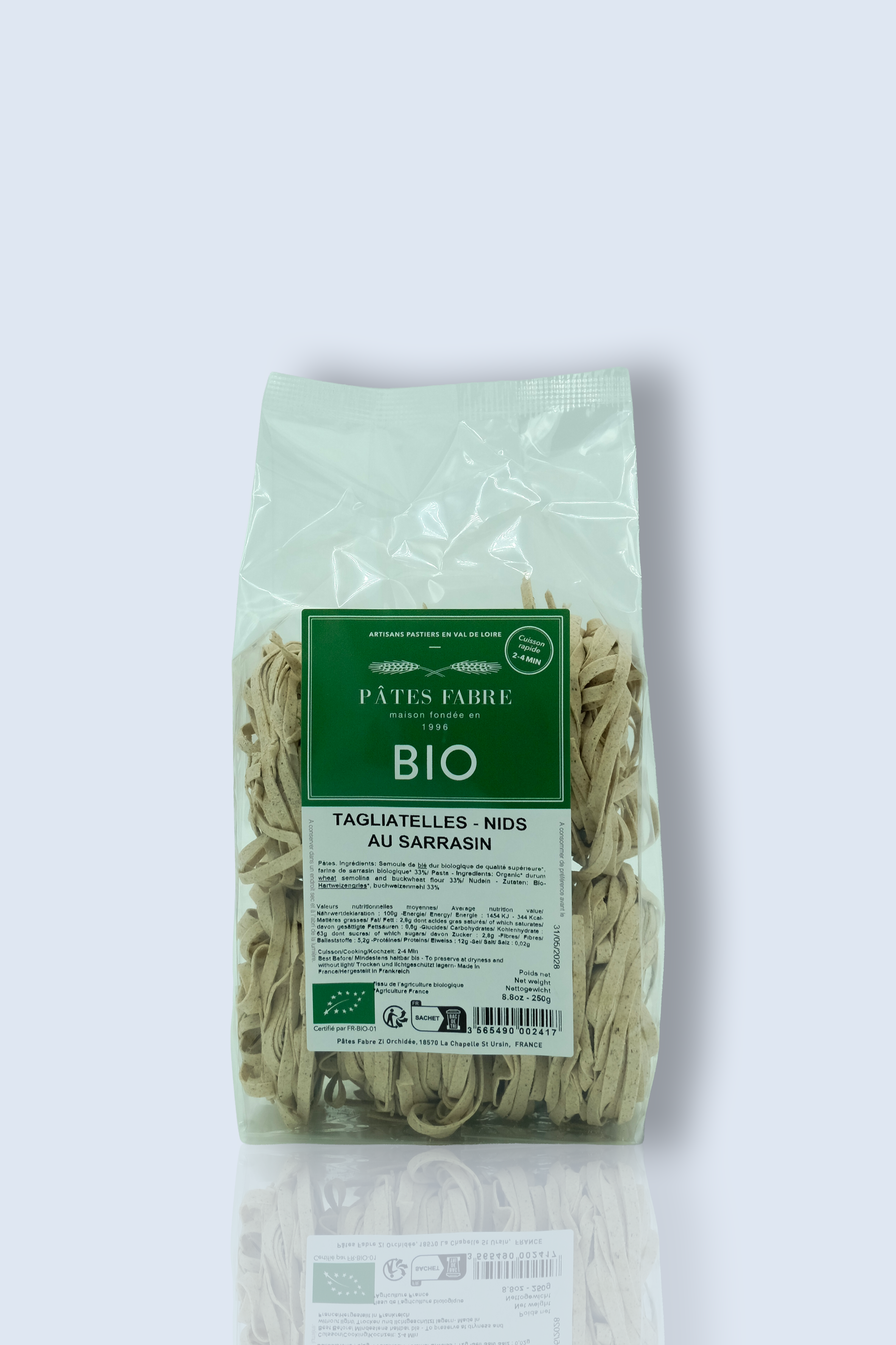 Pâtes BIO - Tagliatelles Nids au Sarrasin
