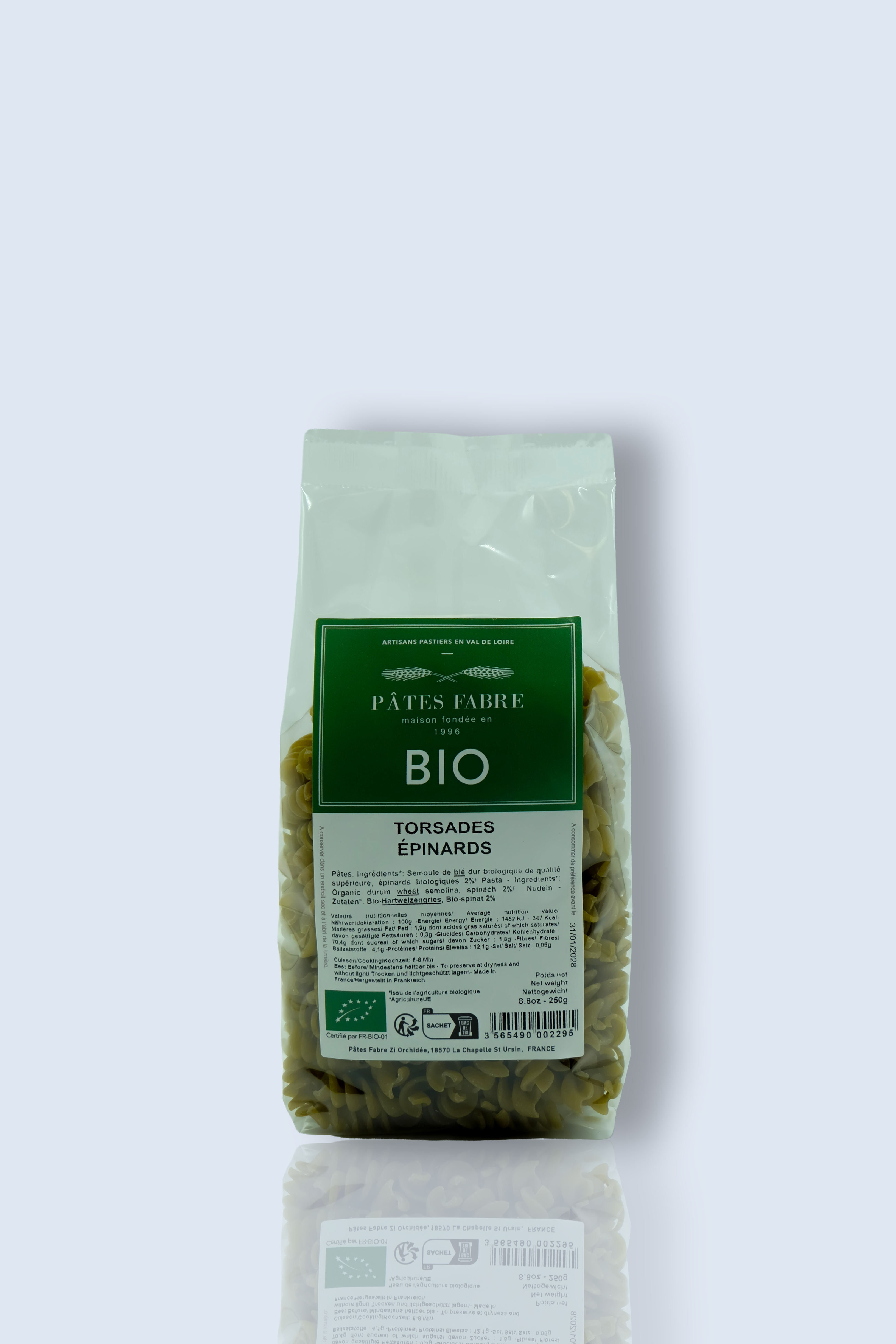Pâtes BIO - Torsade à l'Epinard